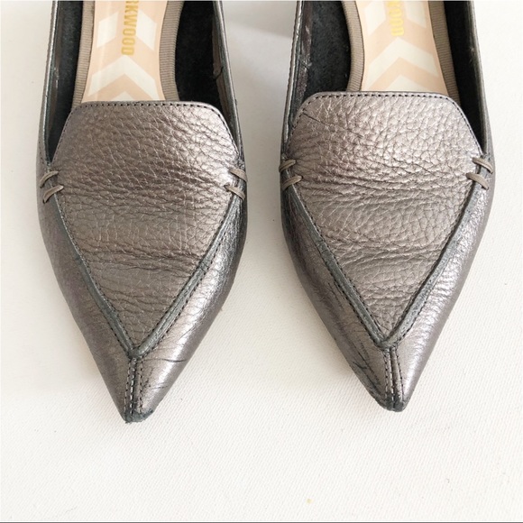 Nicholas Kirkwood Pewter Leather Beya Loafer Heel - Picture 2 of 9